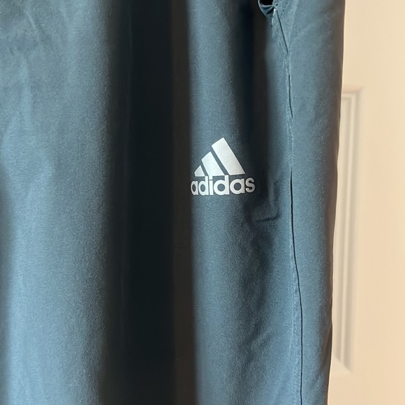 Adidas track pull on  pants greyish blue XL climalite with pockets workout pants - Picture 2 of 13